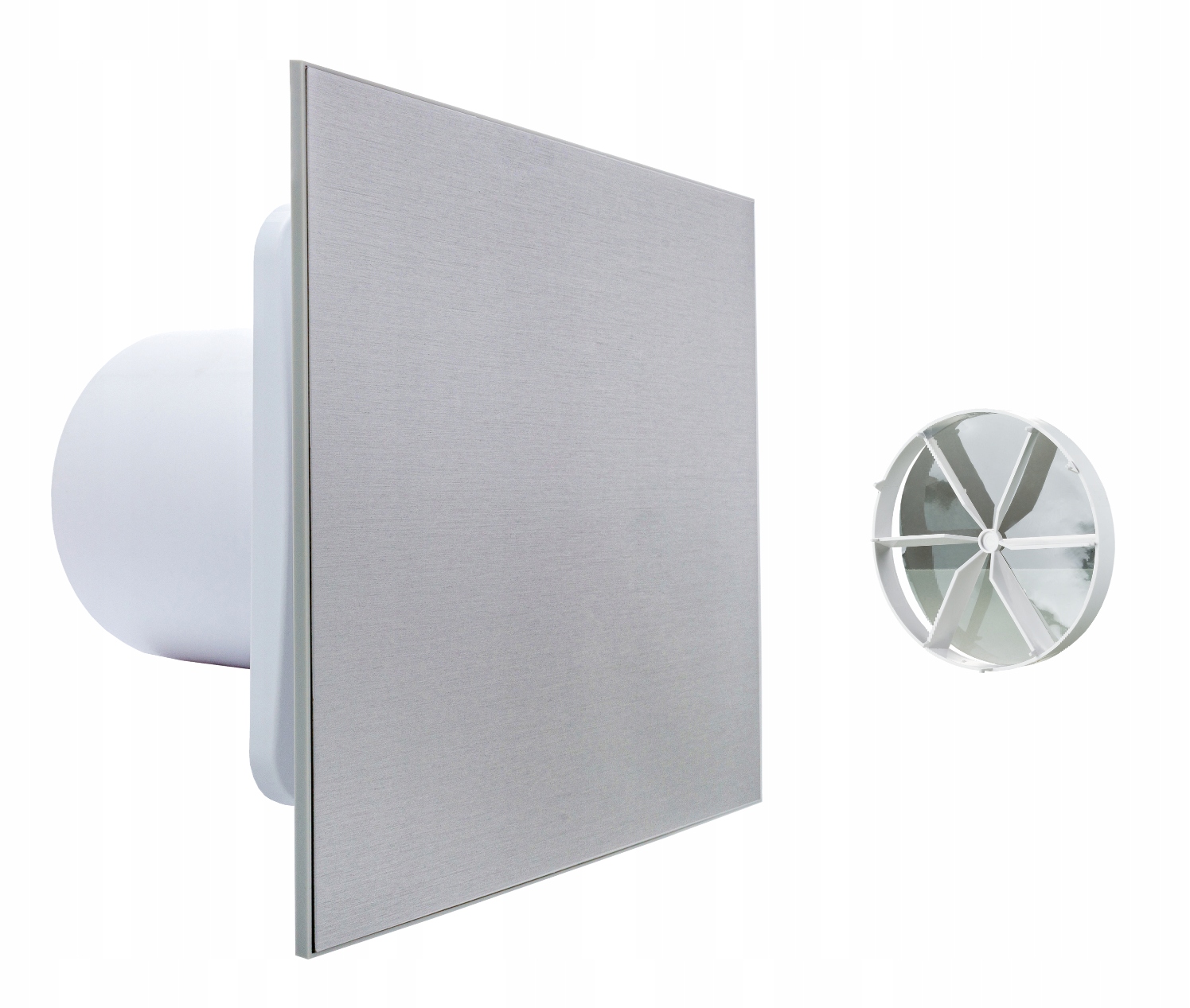 Ventika KLIQ100BASEWC + KLIQFP180HI-TECH ventilátor do kúpeľne 100 mm